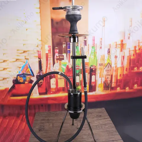 Portable Tripod Hookah Set Compact Durable Easy Assembly Chicha Shisha Kit for Travel Camping Parties With All Accessories