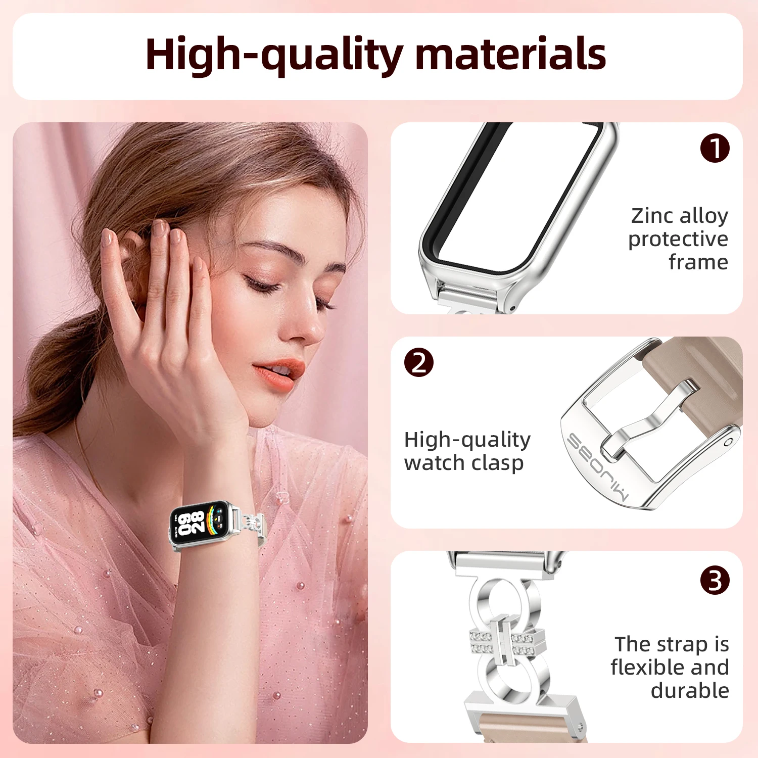 Mi Band 9 Active Strap Bracele - Smartwatch Redmi Watches 评论和价格