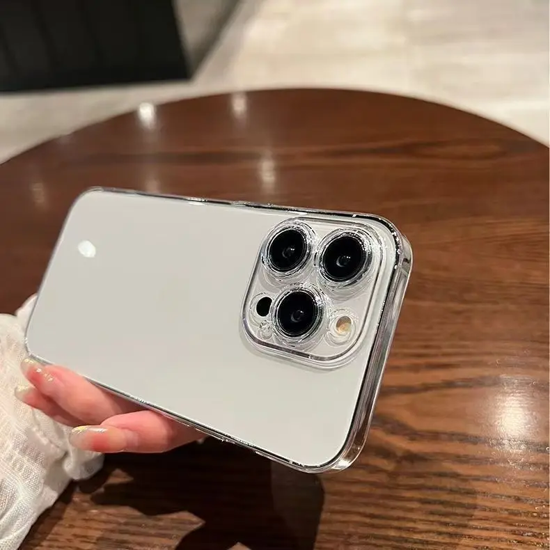 5 Löcher Silikon transparente Hülle für iPhone 16 15 11 12 13 14 Plus 15 Pro Max 13 Mini 16e Ultradünne klare TPU-Abdeckung – Detail 5