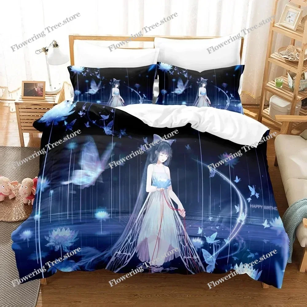 3D Print Cardcaptor Sakura Bedding Set Duvet Cover Bedroom Comforter Single Twin King Size Quilt Cover Home Textile  3PCS