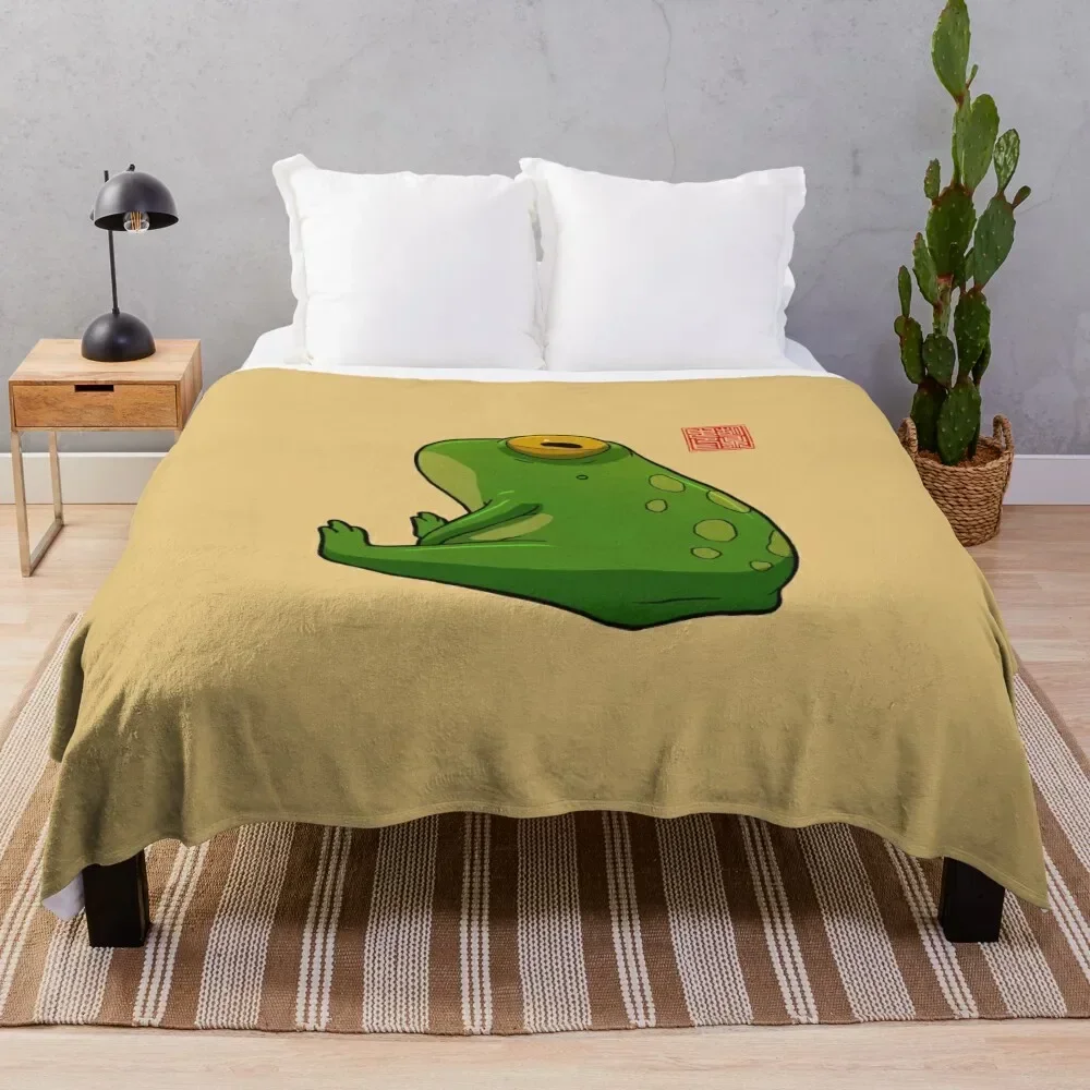 

Grumpy Frog Throw Blanket blankets ands Camping Luxury Thicken Blankets