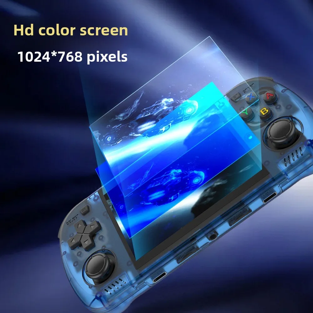 R36H Promax 4.2 "IPS شاشة مفتوحة نظام مزدوج WIFI وحدة تحكم ألعاب محمولة 64G/128GB مدمجة في 2000+ ألعاب لأجهزة المحاكاة المتعددة