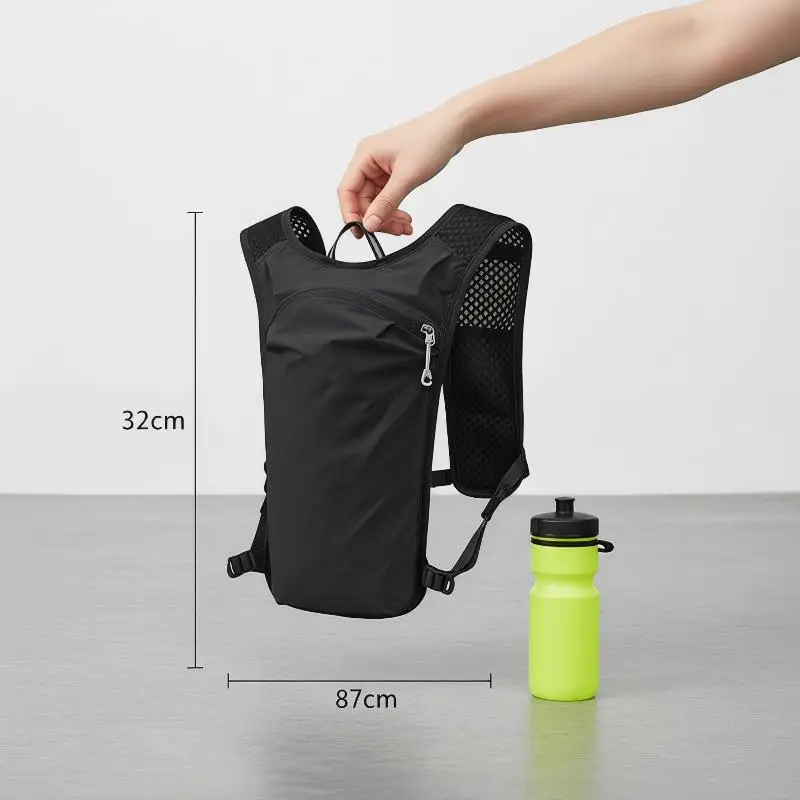 5L Capacity Hydration Vest Running Backpack Lightweight Breathable Storage for Marathon Hiking Cycling Outdoor Adventure