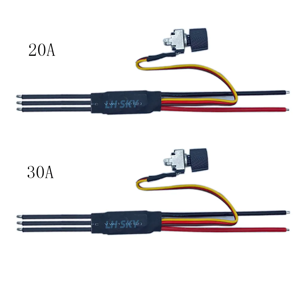 DC Motor Drive Board Speed Controller Regulator DC 7-26V Three-phase Brushless Motor Driver With Potentiometer For 2-6S LiPo