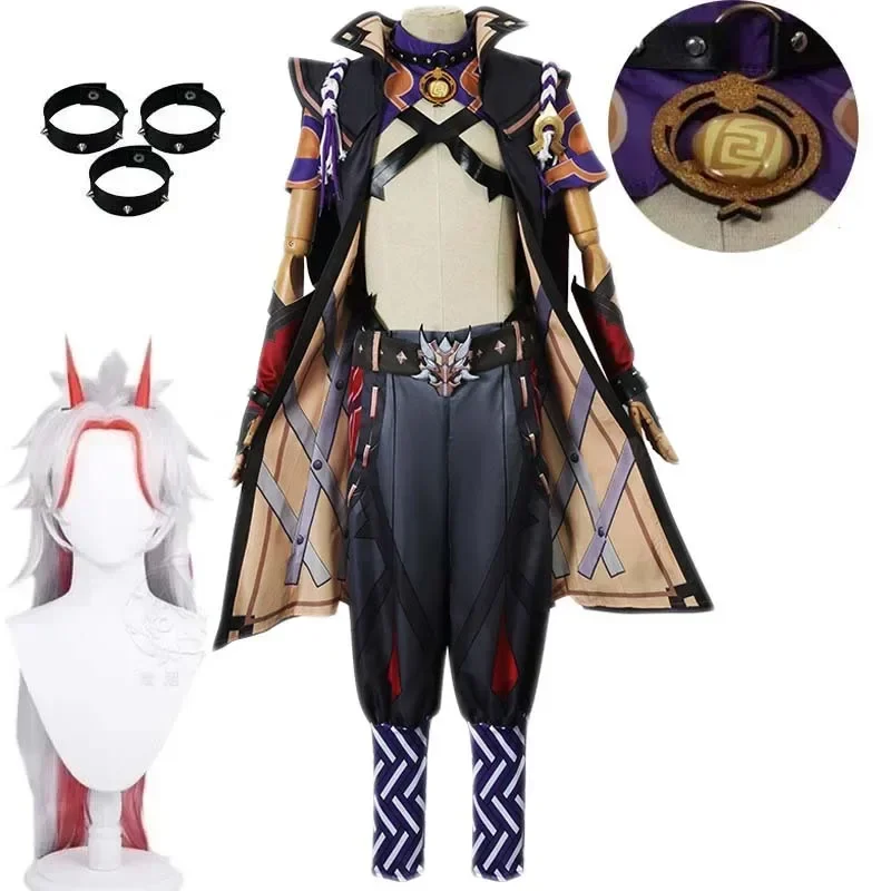 

Arataki Itto Cosplay Costume Arataki Itto Outfits Wig Battle Activity Arataki Itto Rola Play for Comic With Game Impact