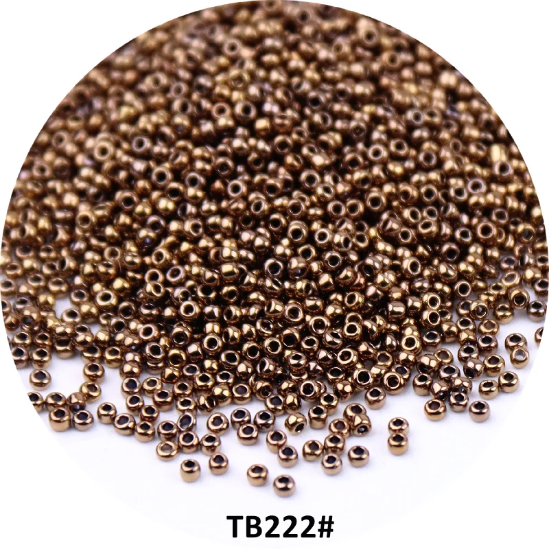 Golden 15/0 Japanese Seedbeads 1.5mm Uniform Metallic Bronze Round Spacer Glass Beads For DIY Jewelry Making Garments Accessory