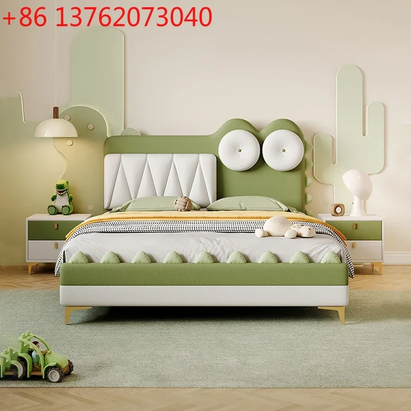 Cama Infantil Moderna em Formato de Animal Exclusivo, Cama Queen Size Fofa para Crianças, Cama Loft Villa, Conjunto de Móveis para Quarto Infantil