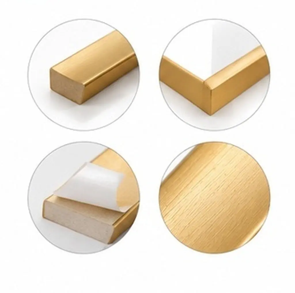 10Pcs Peel and Stick Wall Trim Self Adhesive Border for Wall Edges Baseboards Corners Tile Gap Seam Beautification DIY Decor