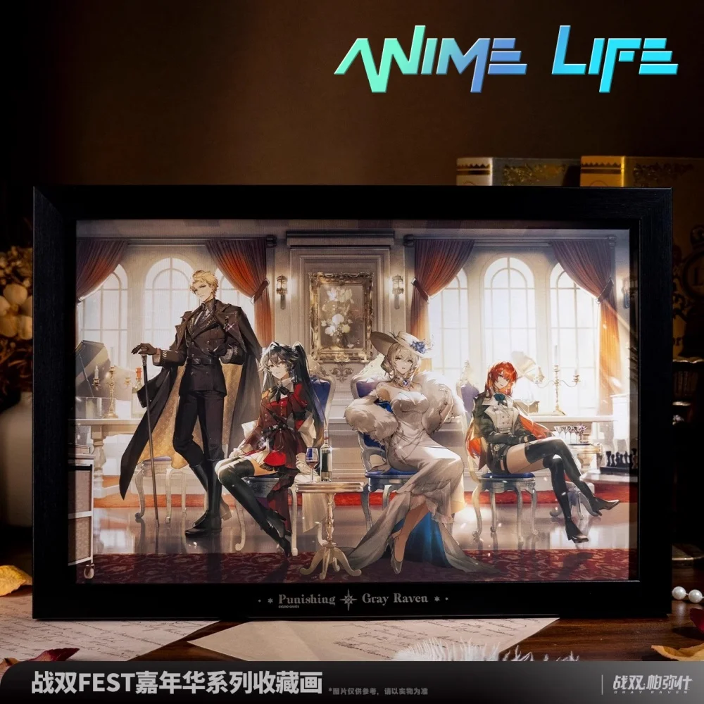 

Game PUNISHING: GRAY RAVEN Vera Lucia Bianca Chrome Collecting Paintings Cosplay Official Original Gift