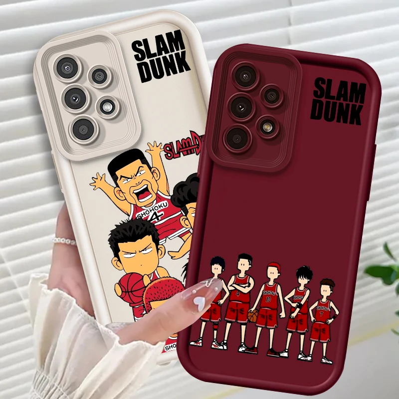 Slam Dunk Anime Comics For Samsung A73 A71 A54 A53 A52 A51 A33 A32 A21S A14 A13 A12 A25 A04 A05 5G Eye Ladder Cover Phone Case