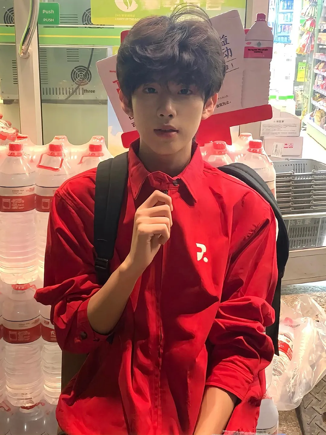 

Cleanfit Wine Red irt Jaet Men's Casual American Harrington Coat Couple's Baseball orm Stand Fit Water Waed