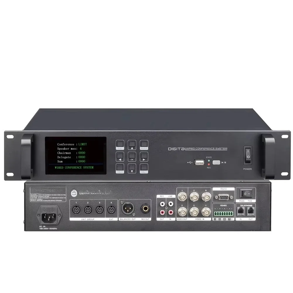 32 Table Digital Video Conferencing Microphone System 32 Desktop Light Emitting Diode 2 President 30 Delegate Unit