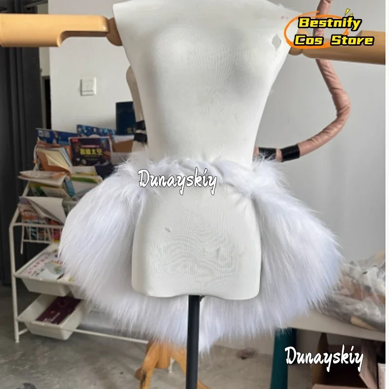 أزياء كوسبلاي هازبين كوس للفندق أزياء الملاك الغبار التأثيرية ملابس نسائية فروي الحب القلب التنانير القصيرة 2025 زي أنيمي كرنفال مثير
