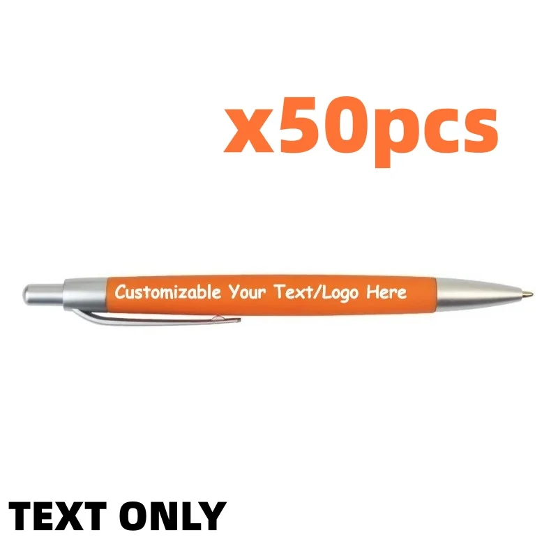 50/100PCS Customizable Logo Ballpoint Pens Promotional Advertising Corporate Gifts Hotel Conference School Supplies image 3