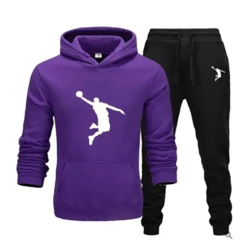 2024 nouveau imprimé hommes sportswear sweat à capuche trempé Casual jogging suit pantalons de sport costume de mode de haute qu