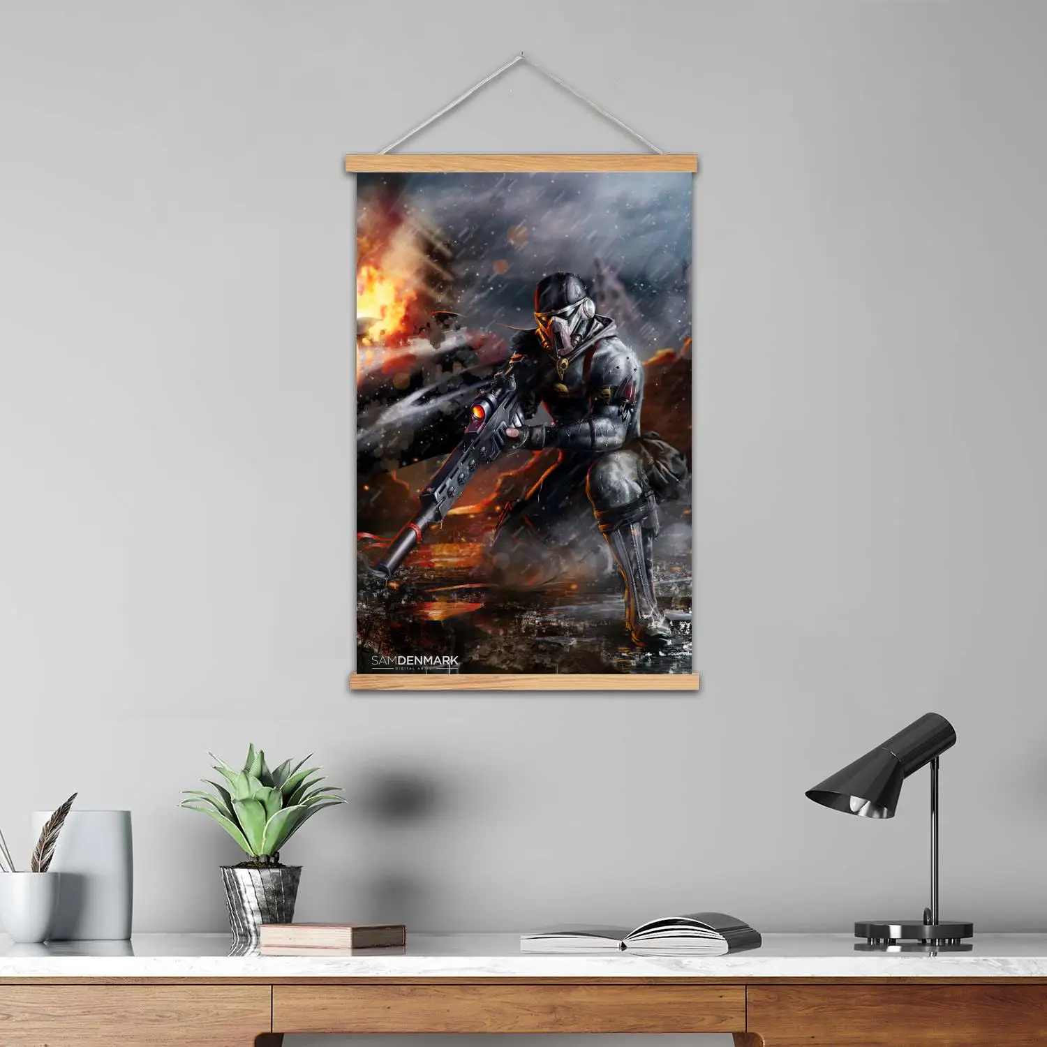 Mercenaries Video Game Framed Wall Painting Canvas Art Poster and Wall Art  Modern Family Bedroom Decor Decorative painting