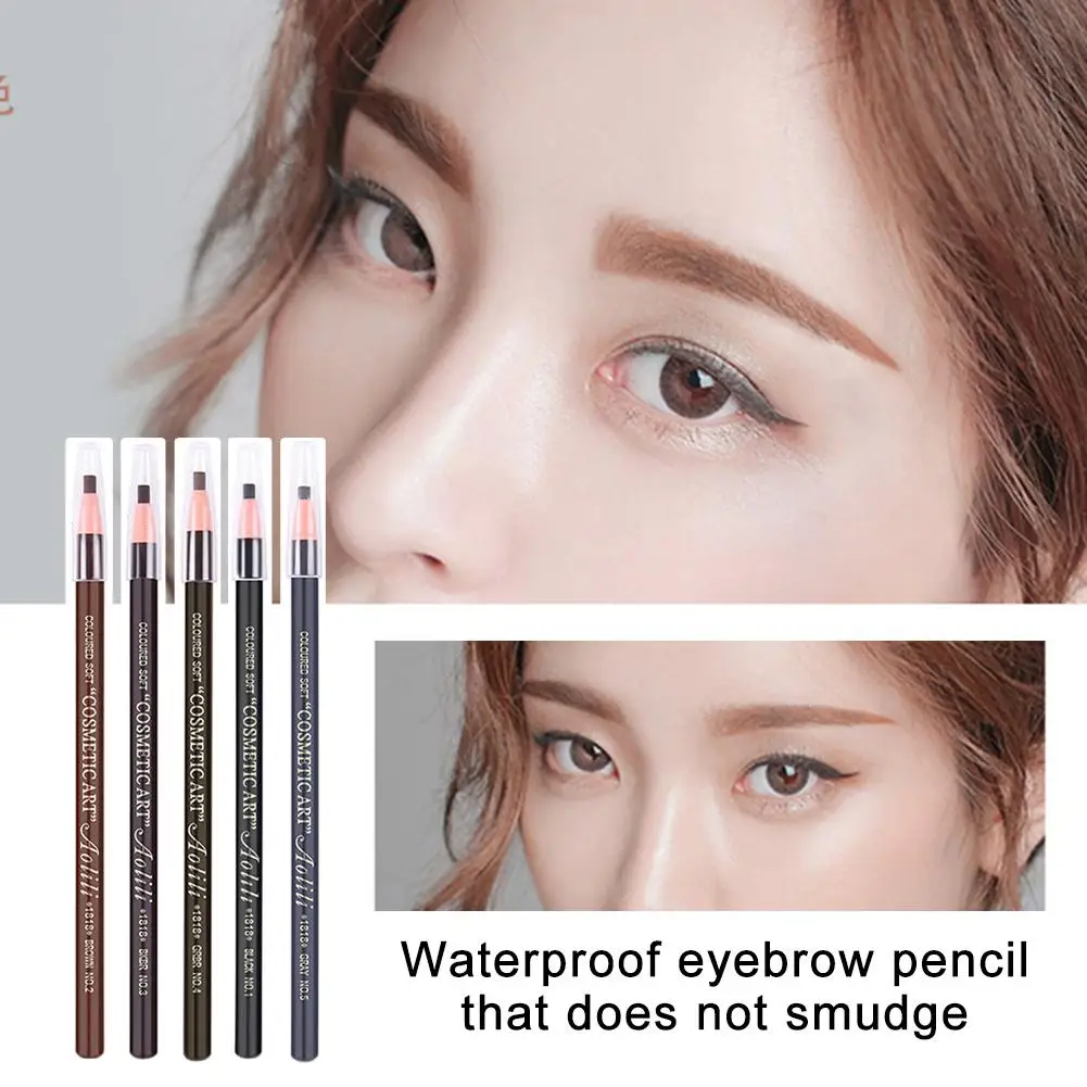 Waterproof Eyebrow Pencil That Does Not Smudge Long Cosmetic Tattoo Pen Eyebrows Lasting Eyebrow C7q1