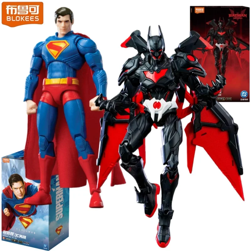 Blokees figura de bloques de construcción DC Hero Superman decoraciones de mesa 2025 Beyond Edition futuro Batman adornos modelo juguetes regalo