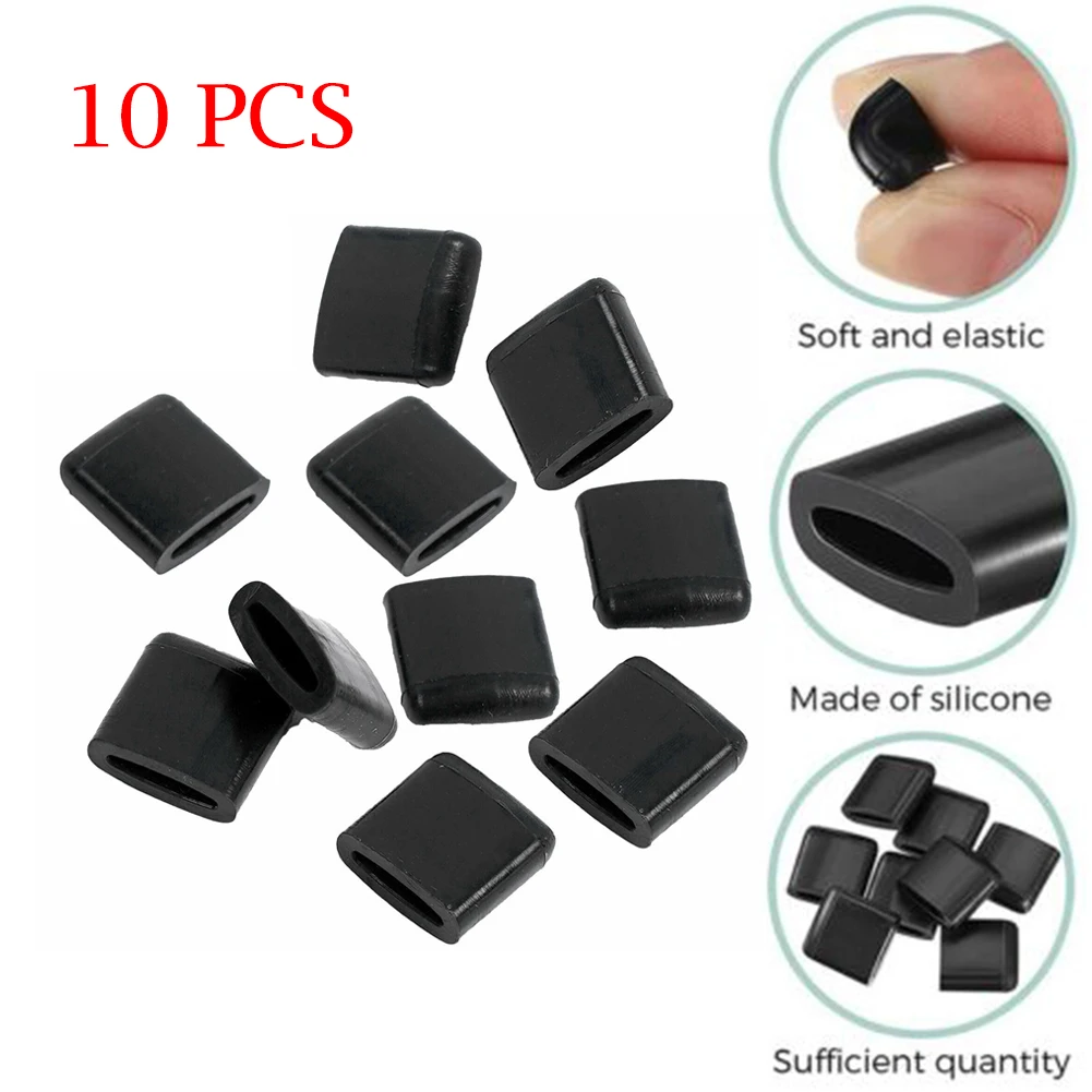 Air Fryer Rubber Bumpers Black Air Fryer Tray Rubber Replace Parts Scratch Protection Cover Kitchen Cooking Accessories