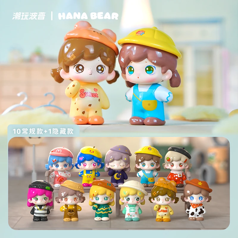 

Модный поп Hanabear Sweet Time Show Series слепая коробка теплая сменная кукла ручной работы настольный орнамент игрушка в подарок