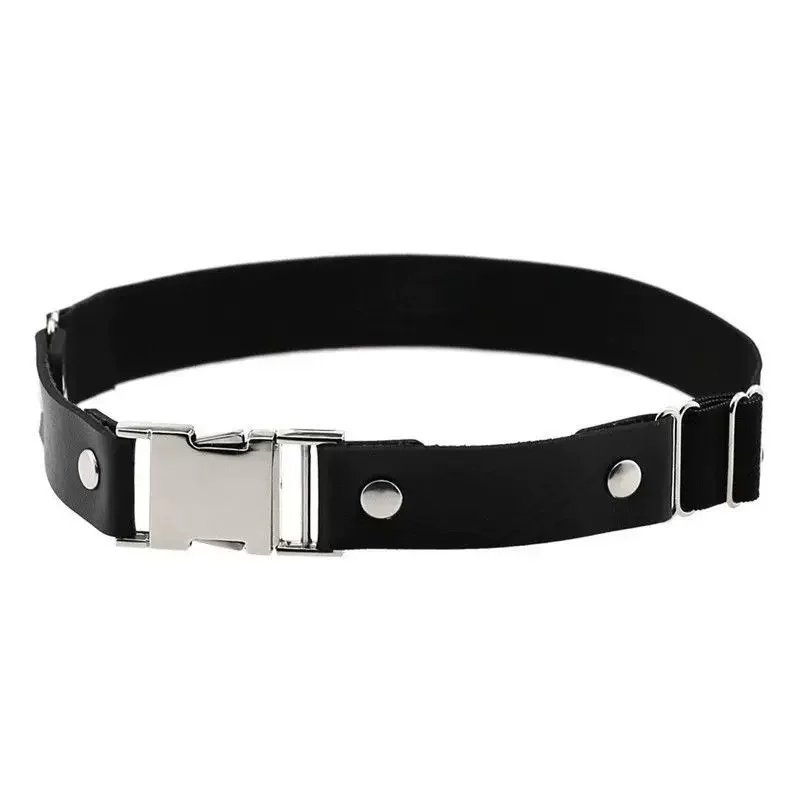 Comic Cosplay Punk black leather leg rings harness Garters leg Thigh Bands Y2K Subculture Elastic Gothic Lolita JK Leg Circles view 4