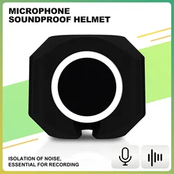 Microphone windscreen Pop Filter for Mic, Vocal Isolation Booth Portable Equipment, Shield Acoustic Recording Filter and Noise,