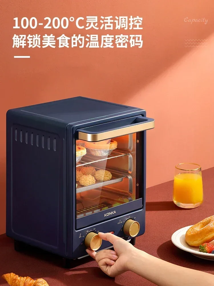 Electric oven multifunction vertical 12 liters intelligent automatic mini home small temperature control small oven baking