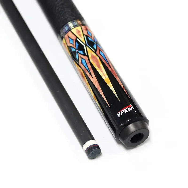 SFW Certificate High-tech Handmade YFEN M3S Carbon Fiber Shaft & Maple Butt Billiard Pool Cue Stick With Extension