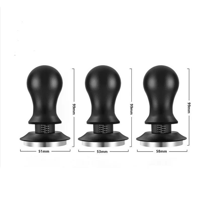 53mm Espresso Tamper Coffee Tamper with Powder Press Needle Stainless Steel Tampers with Scale Coffee