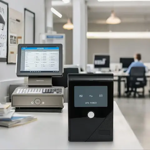 UPS Power Supply 850VA/510W 120V Standby Power 3 Outlets Battery Backup with Surge Protection LCD Screen for Home Office