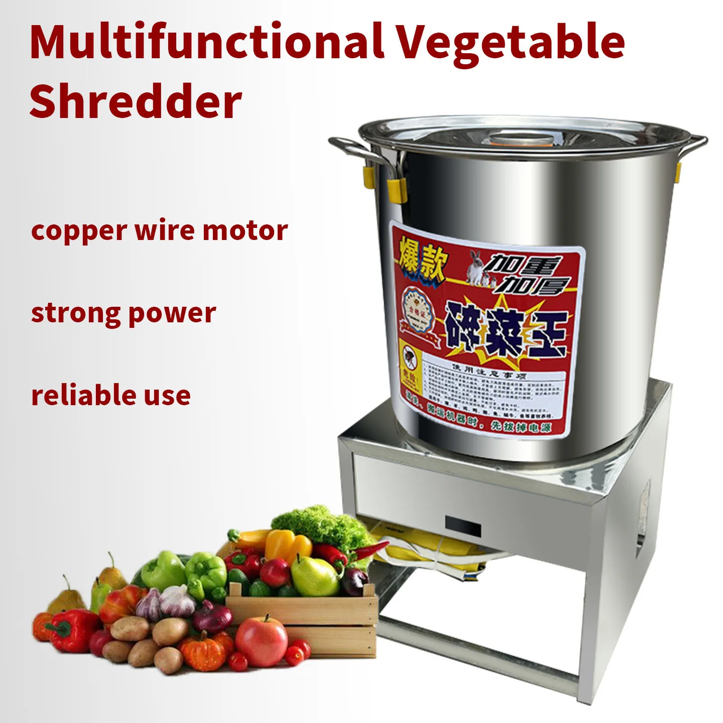 

Трансграничная поставка овощей из нержавеющей стали, дробилка для кормления куриных кормов, овощерезка, бытовая мелкая сельскохозяйственная овощная дробилка