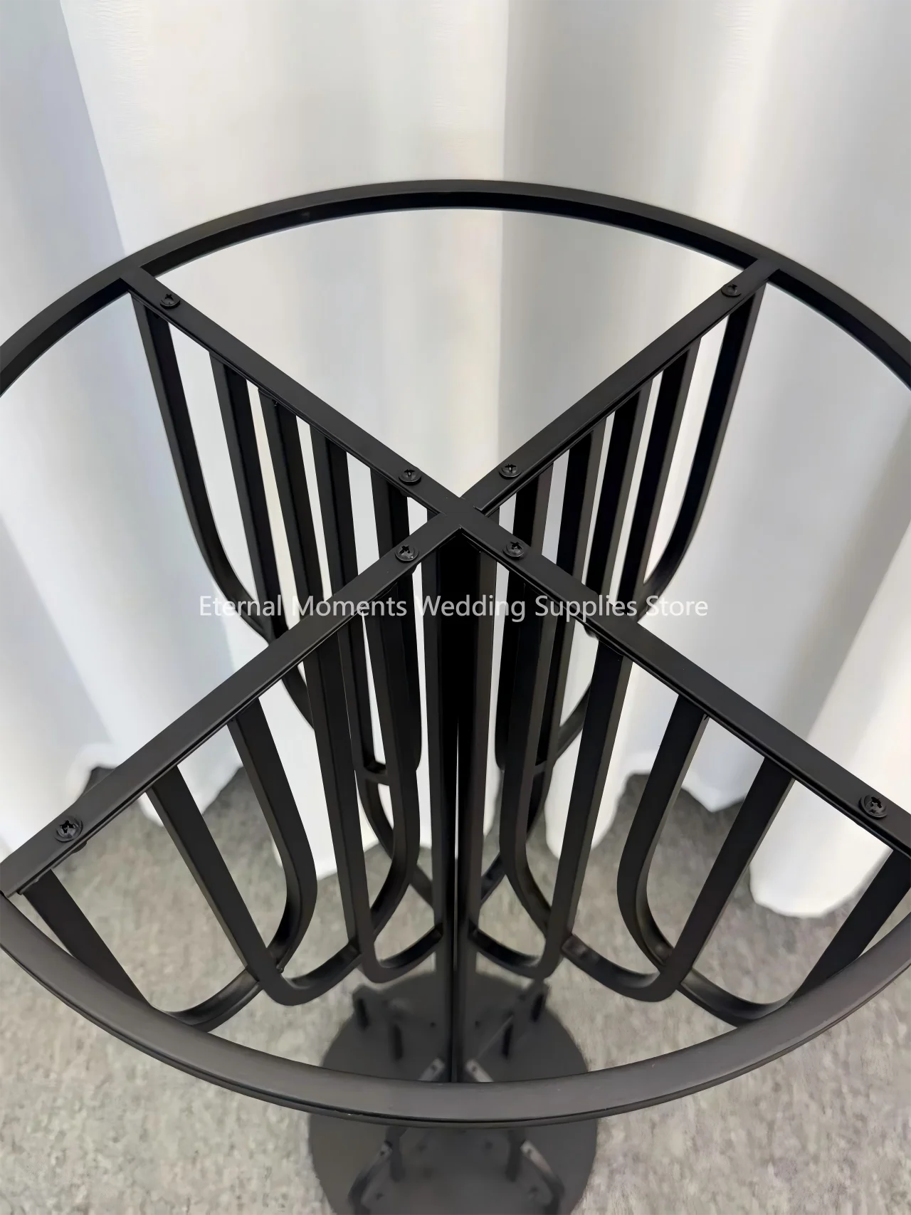6/10 Stück heiß begehrte schwarze Hochzeitsvasen, dekorative Ornamente für den Haupttisch im Hotel, für Jubiläen, Brautpartys und Weihnachtsdekoration. – Detail 5