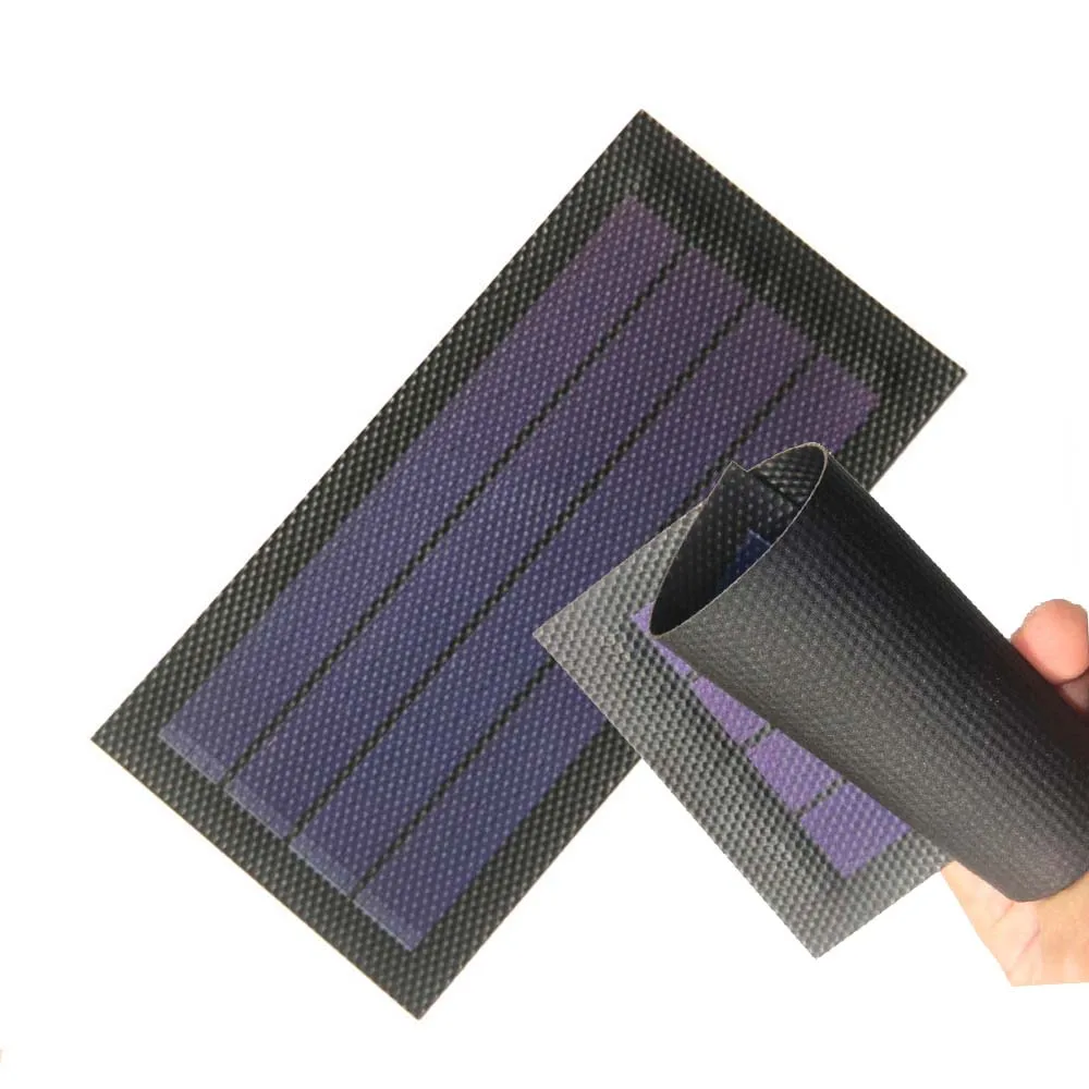 Flexible Solar Thin Film Solar Flex Etfe Roll Up Bendable Solar Panel Cell 1W 6v Solar Panel Portable Charger Trickle Feeder