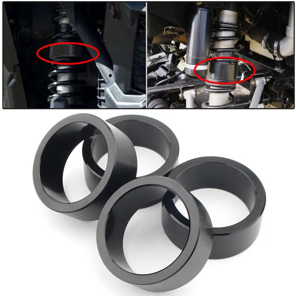 

4X Aluminum Suspension Lift Spacer Kit 2.5'' for CAN AM Outlander 650 800 Models ATVs Black