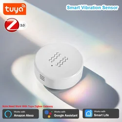 Tuya ZigBee Titreşim Eğim Sensörü Kapı Pencere Alarm Algılama Akıllı Ev Otomasyonu Güvenlik Koruma Sistemi Alexa Google