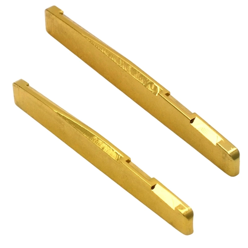 Quality Brass Guitar Saddles For Enhanced Tone And Stable Tuning In Folk Guitar
