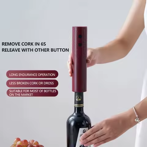Electric Wine Bottle Opener Automatic Wine Corkscrew Easy Carry Rechargeable Wine Opener One-Click Button Kitchen Products