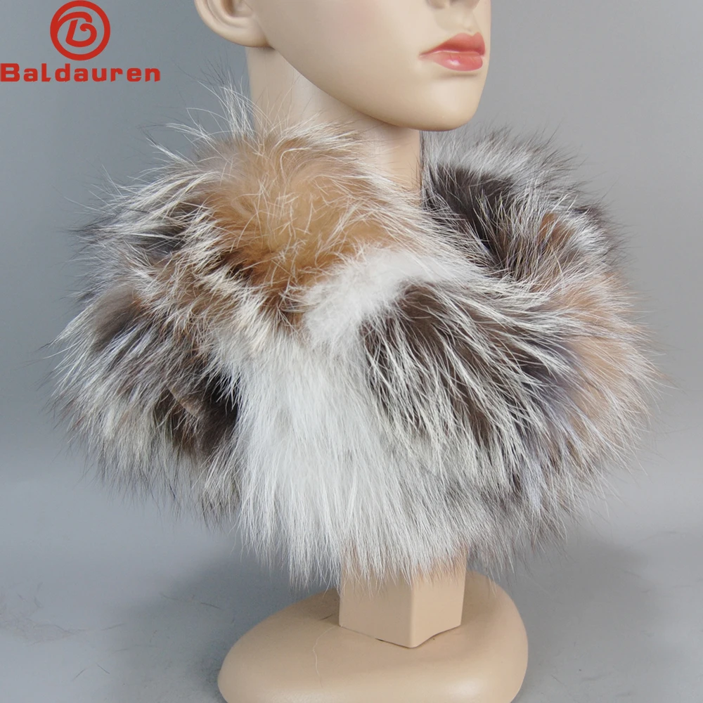 Hot Sale Luxury Women Real Fox Fur Scarf Headbands Women Winter Warm Ring Raccoon Fur Scarves Neck Warmer Natural Fur Mufflers