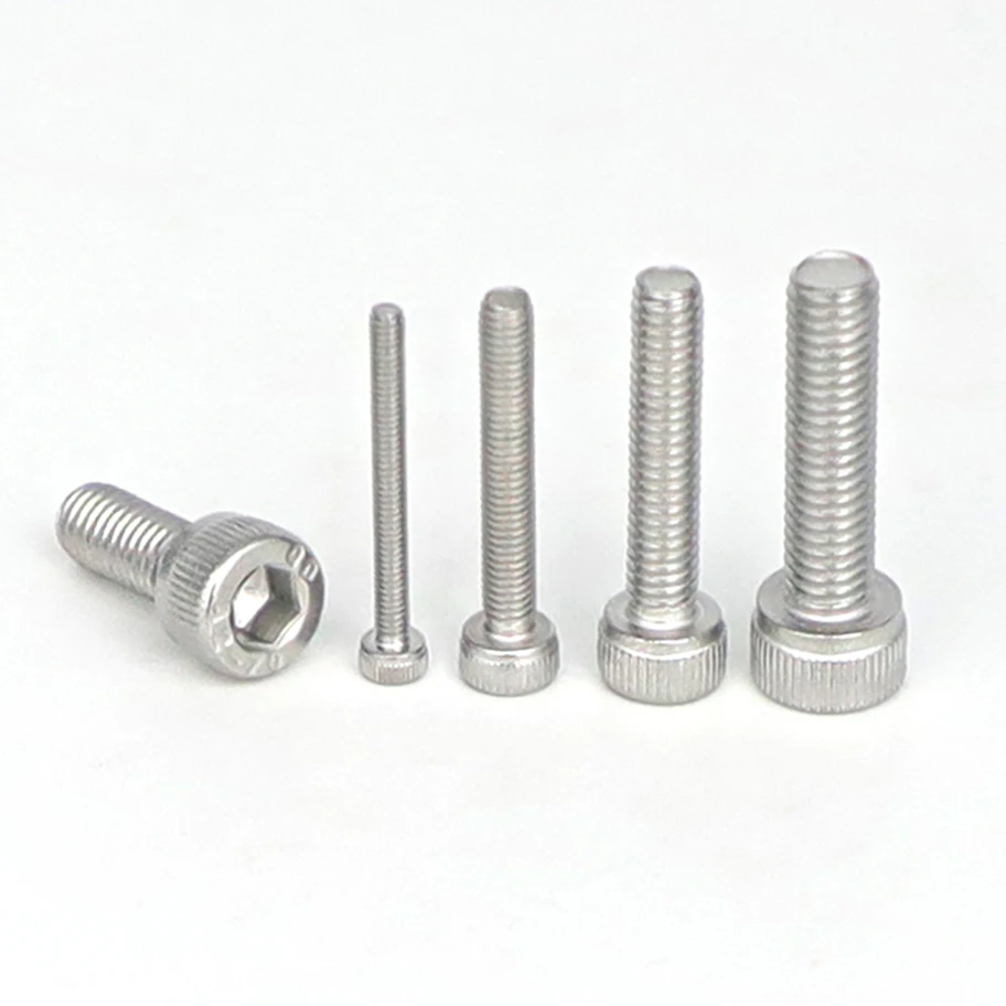 20pcs M4 DIN912 Cup Head Hex Socket Screws Cylindrical Head Screws Fasteners Rust Proof Treatment Bolt Nails