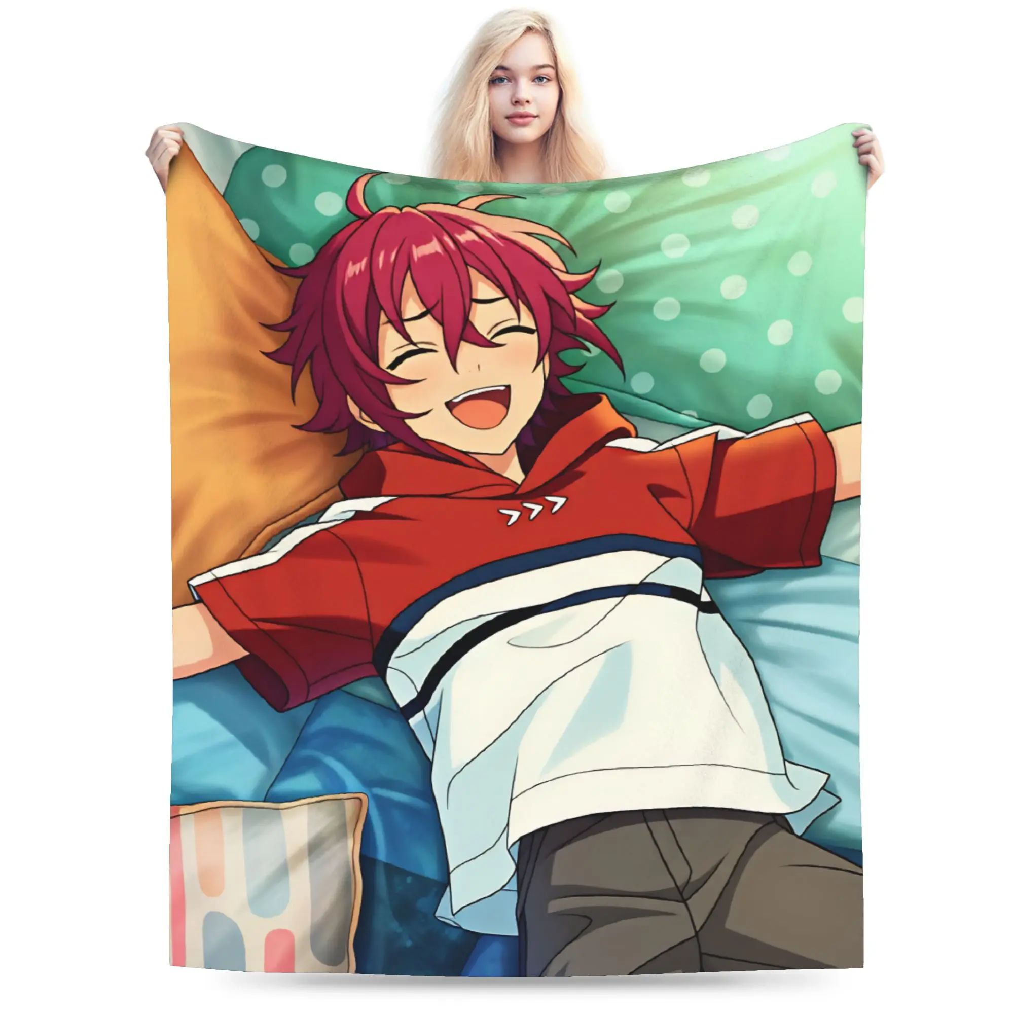 Cozy Throw Blanket Plane Travel Ensembles-Stars  Blanket  Flannel Bedspread For Living Room Graphic Sofa Bed Cover