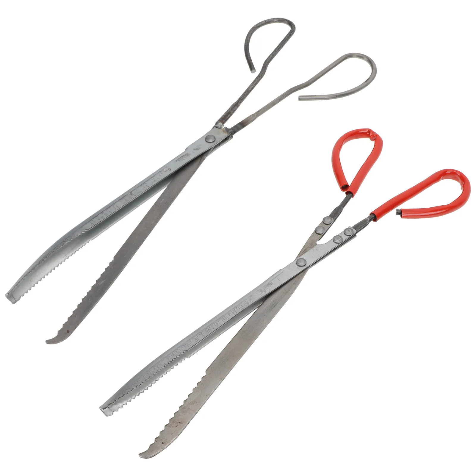 

Набор из 2 многофункциональных зажимов для мусора: противоскользящие железные ножницы-щипцы с зубчатым дизайном для сбора отходов на улице и в помещении