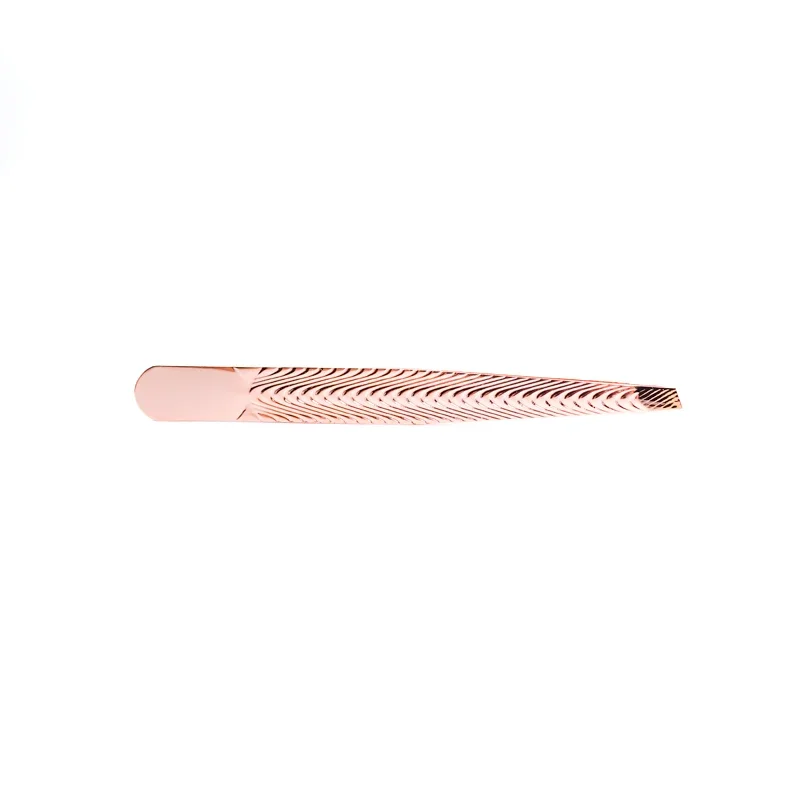 FUNMIX Eyebrow Tweezers Stainless Steel Slant Tip Hair Removal Makeup Tool Kit Eyelashes Extension Double Eyelid Application