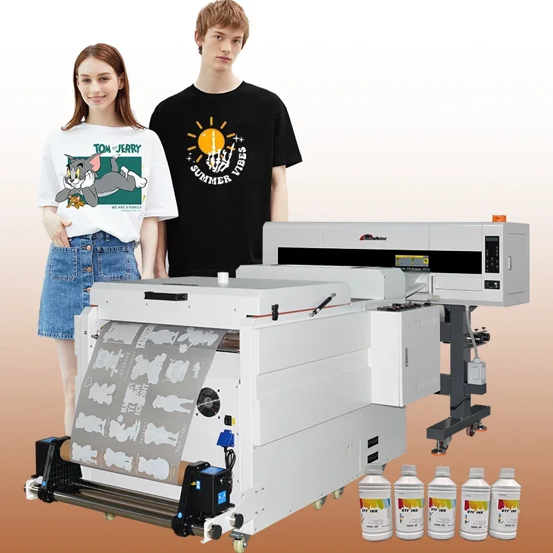 High Speed I3200 DTF Tshirt Printer 4 Heads A1 Dimension I3200 60cm Inkjet DTF Tshirt Printer Machine