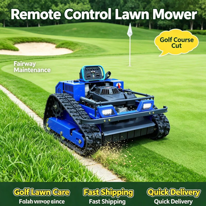 Customized Big Promotion Remote Control Lawn Mower Self Propelled Zero Turn One Key Start For Orchard Lawn