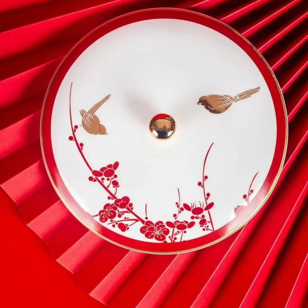 Japanese food box dim sum plate with lid ceramic tableware