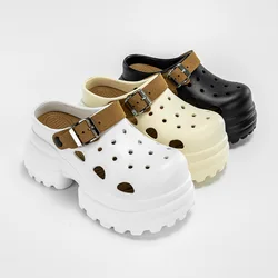 Women's Clogs 2025 New 10CM Anti-slip Sandals Thick Bottom EVA Slippers Beach Shoes Outdoor Comfort Height Increasing Shoes