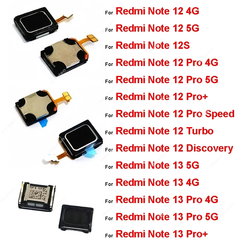 Earpiece Speaker For Xiaomi Redmi Note 12 12R 12s Speed Turbo Discovery 13 13R Pro Pro+ Plus 4G 5G Earphone Receiver Flex Cable