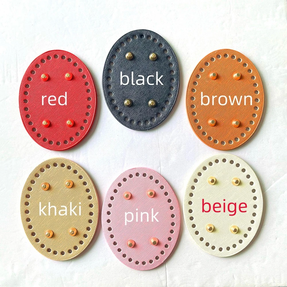 

6 шт. овальное закаленное дно сумки с отверстиями мм для маленьких кошельков «сделай сам», сумки для телефонов, детские рюкзаки, ручное плетение, ремесло