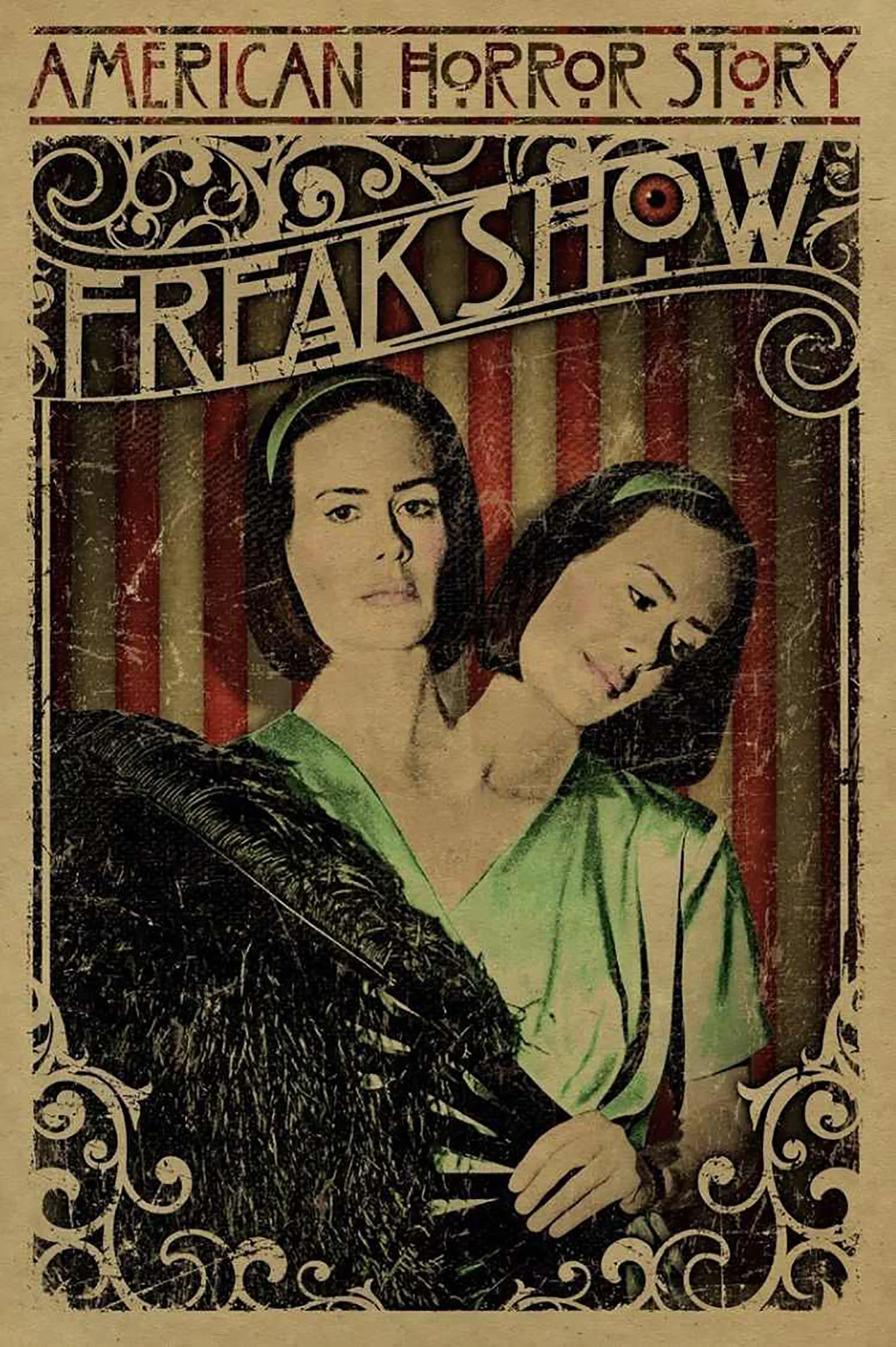 American Horror Story Apocalypse Freak Show Vintage Tin Signs Metal Sign Poster Retro Art Plaque Wall Decor for Bar Cafe Garden