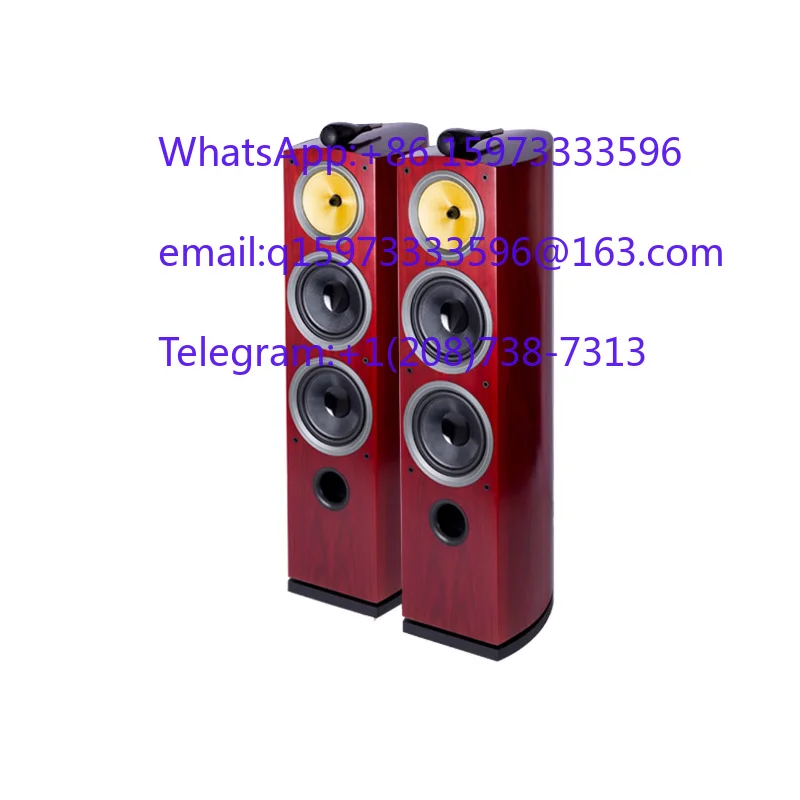 Premium Solid Wood Cabinet 3-Way Floor Speaker with 8'' Woofer, Passive HiFi Floorstanding Loudspeaker for Home Cinema